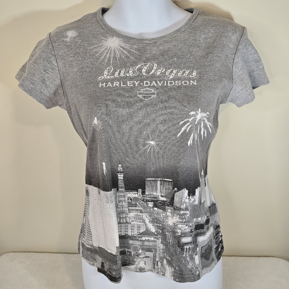 Harley-Davidson Las Vegas Gray Women's Tee